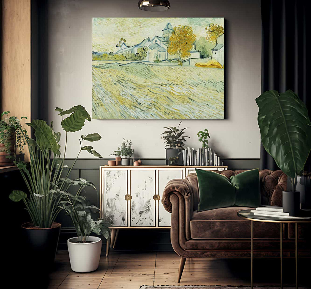 View Of Asylum And Saint Remy Chapel By Vincent Van Gogh Fine Art Print