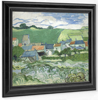 View Of Auvers By Vincent Van Gogh Fine Art Print