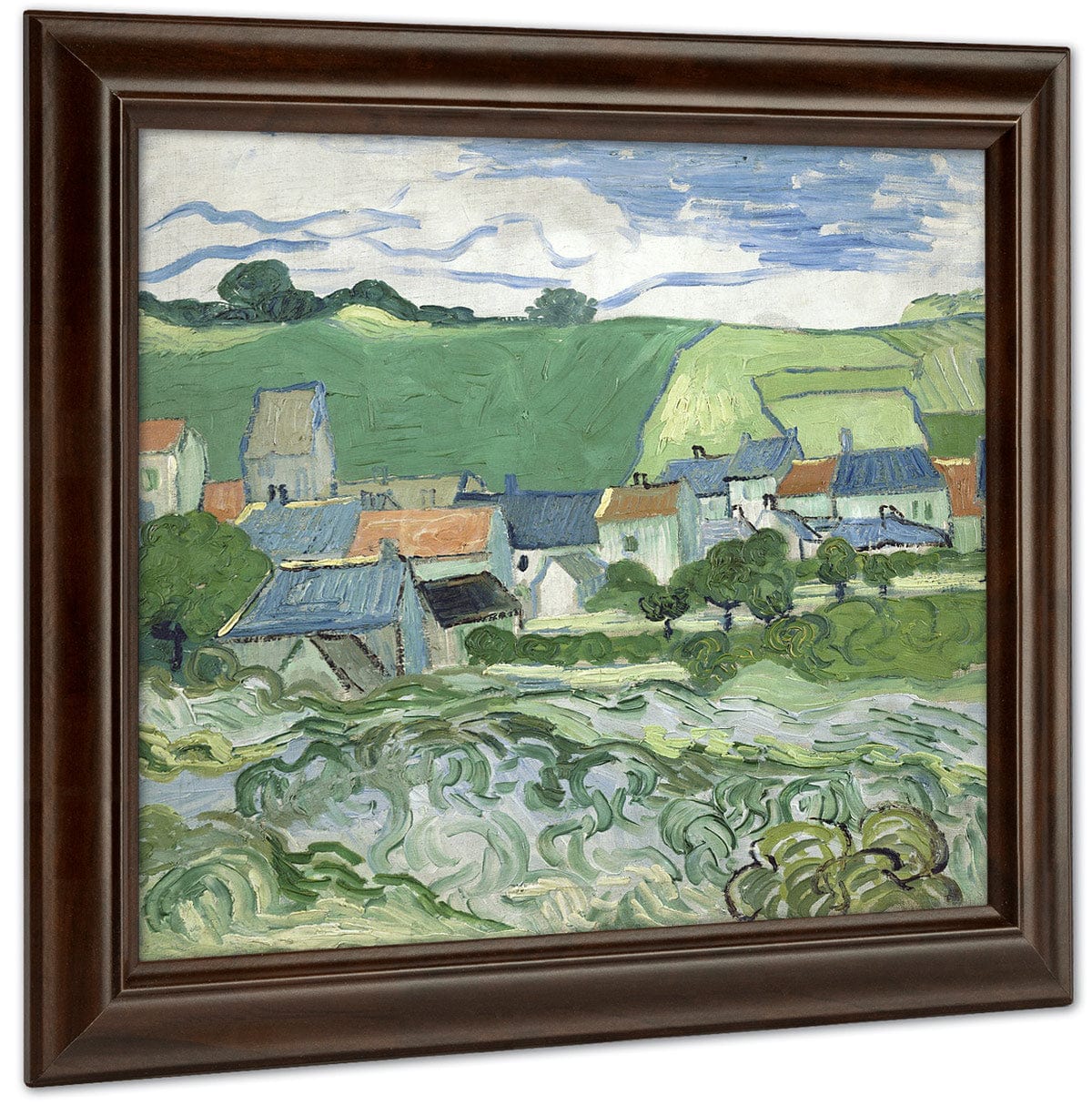 View Of Auvers By Vincent Van Gogh Fine Art Print