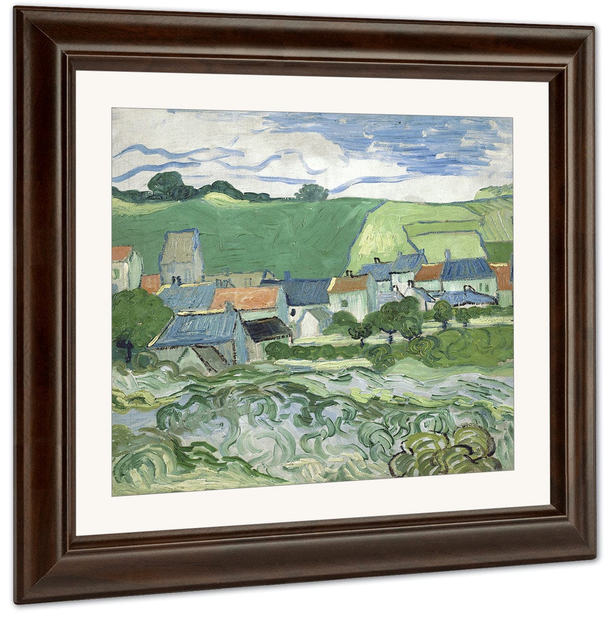 View Of Auvers By Vincent Van Gogh Fine Art Print