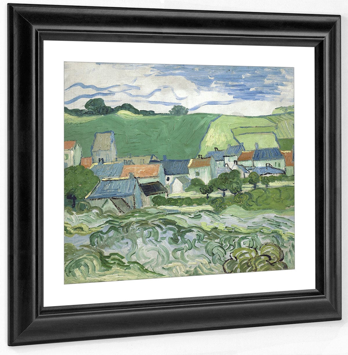 View Of Auvers By Vincent Van Gogh Fine Art Print