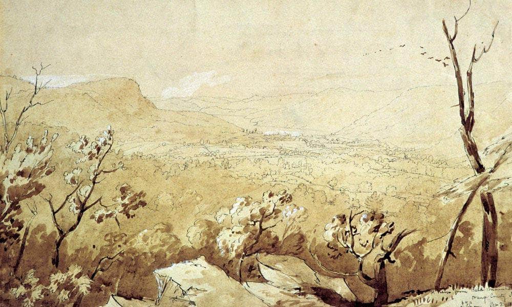 View Of Bald Mountain Orange City New Jersey By Cropsey Jasper Francis Fine Art Print