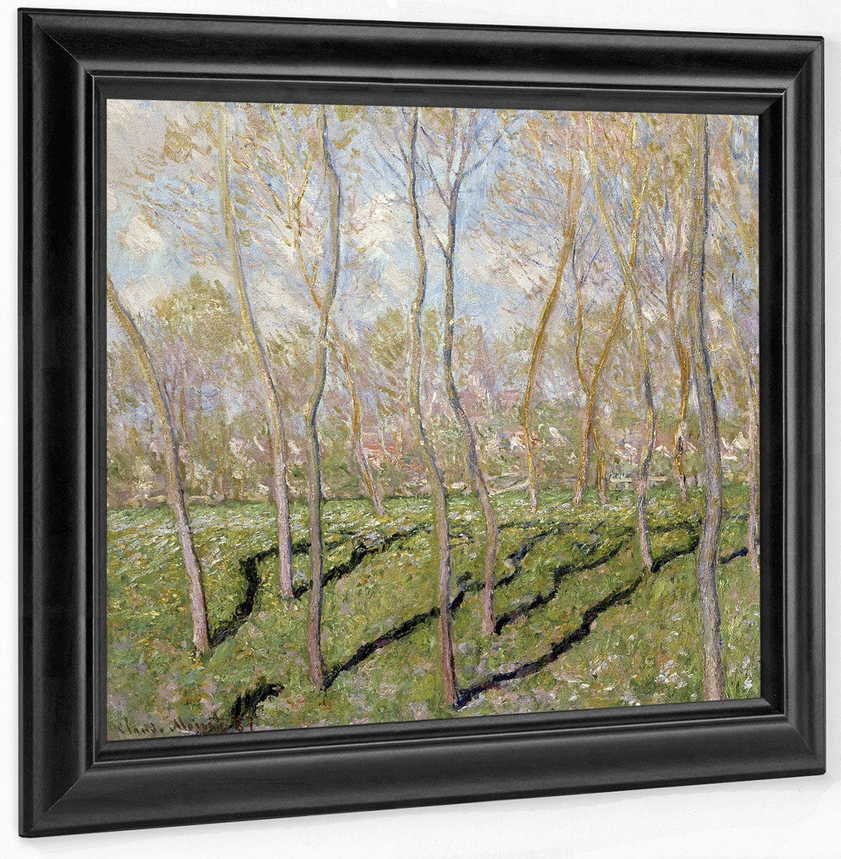 View Of Bennecourt By Claude Monet Fine Art Print