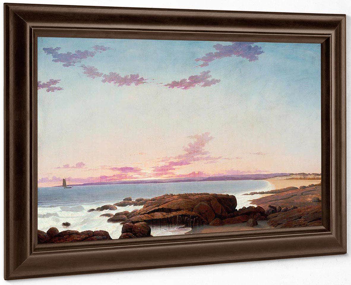View Of Coffin's Beach By Henry Fitz Lane Fine Art Print