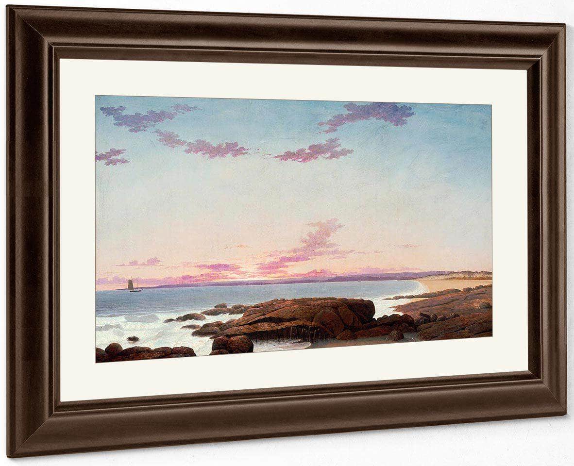 View Of Coffin's Beach By Henry Fitz Lane Fine Art Print