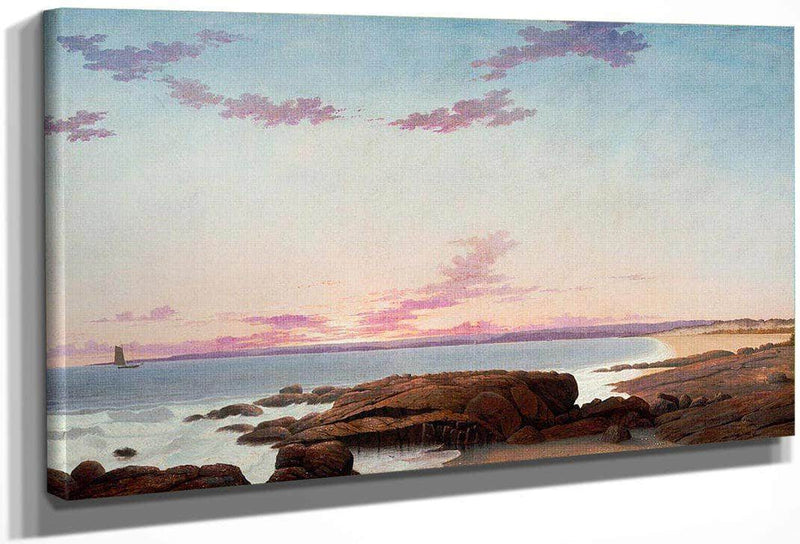 View Of Coffin's Beach By Henry Fitz Lane Fine Art Print