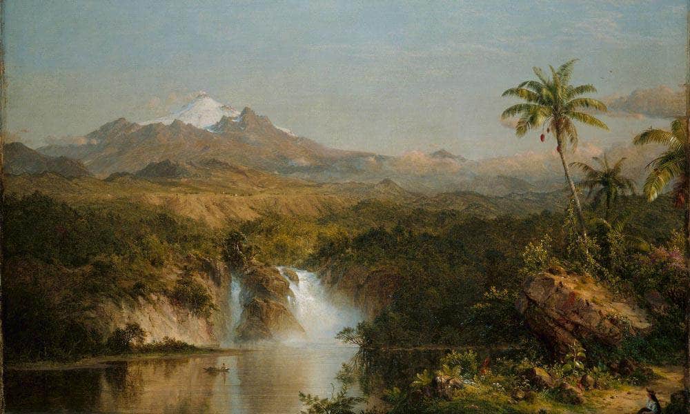 View Of Cotopaxi By Fredric Edwin Church Fine Art Print