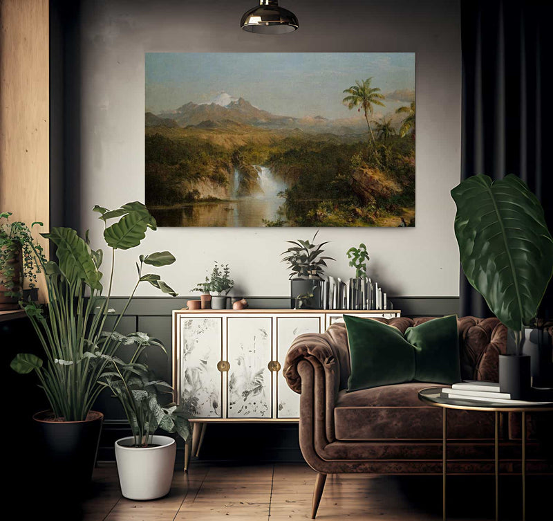 View Of Cotopaxi By Fredric Edwin Church Fine Art Print