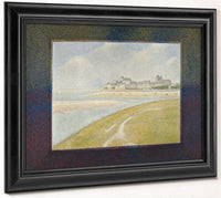 View Of Le Crotoy From Upstream By Georges Pierre Seurat Fine Art Print