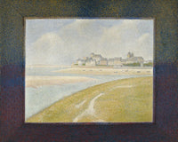 View Of Le Crotoy From Upstream By Georges Pierre Seurat Fine Art Print