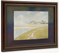 View Of Le Crotoy From Upstream By Georges Pierre Seurat Fine Art Print