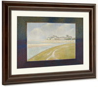 View Of Le Crotoy From Upstream By Georges Pierre Seurat Fine Art Print
