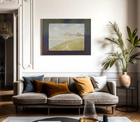 View Of Le Crotoy From Upstream By Georges Pierre Seurat Fine Art Print