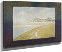 View Of Le Crotoy From Upstream By Georges Pierre Seurat Fine Art Print