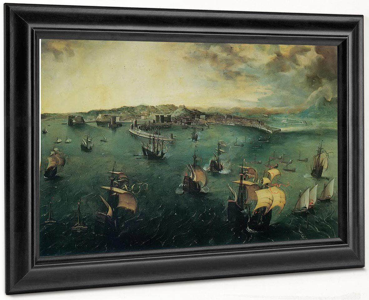 View Of Naples By Pieter Bruegel Fine Art Print