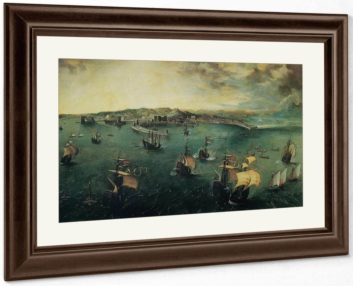 View Of Naples By Pieter Bruegel Fine Art Print