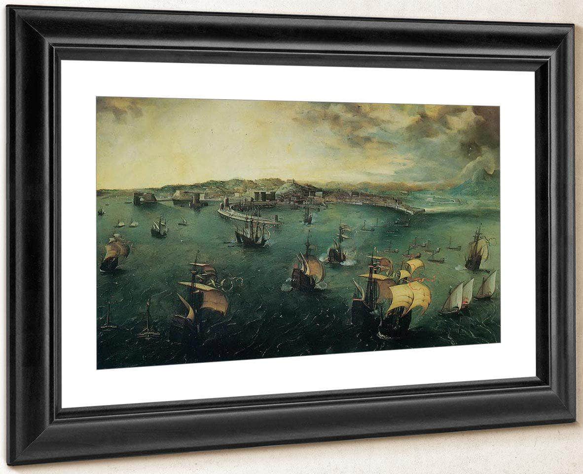 View Of Naples By Pieter Bruegel Fine Art Print