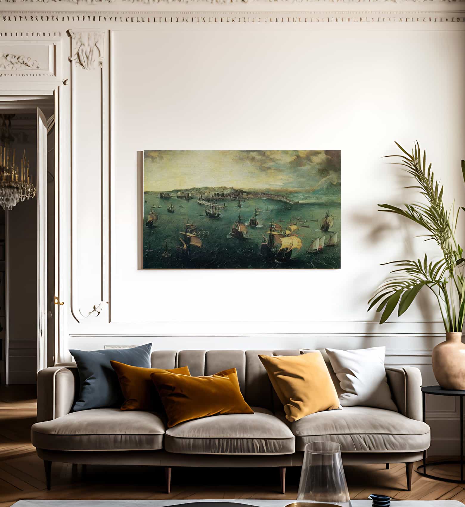 View Of Naples By Pieter Bruegel Fine Art Print
