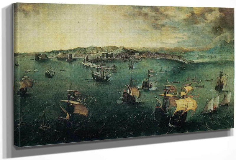 View Of Naples By Pieter Bruegel Fine Art Print