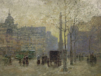 View Of New York At 59Th Street   By Paul Cornoyer Fine Art Print