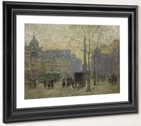 View Of New York At 59Th Street   By Paul Cornoyer Fine Art Print