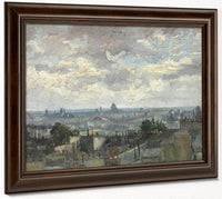 View Of Paris By Vincent Van Gogh Fine Art Print