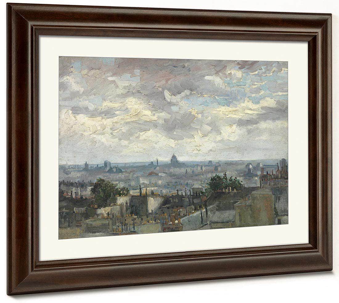 View Of Paris By Vincent Van Gogh Fine Art Print