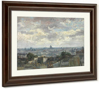 View Of Paris By Vincent Van Gogh Fine Art Print