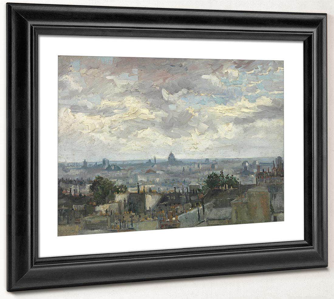 View Of Paris By Vincent Van Gogh Fine Art Print