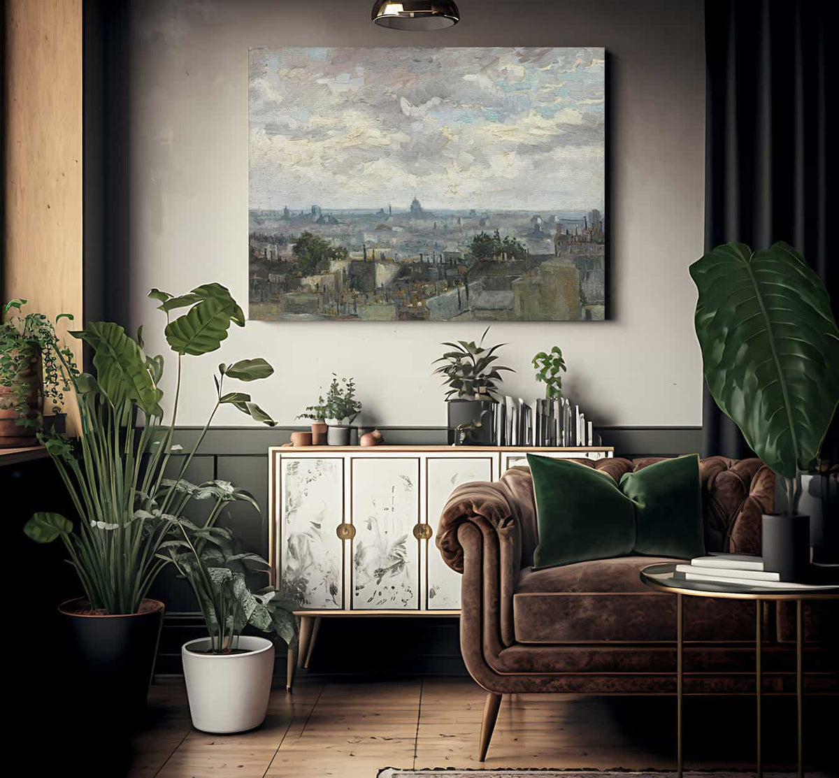 View Of Paris By Vincent Van Gogh Fine Art Print