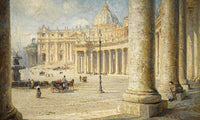 View Of St. Peter's, Rome By Colin Campbell Cooper Fine Art Print