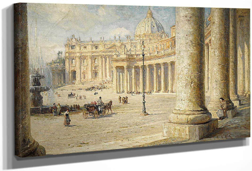 View Of St. Peter's, Rome By Colin Campbell Cooper Fine Art Print