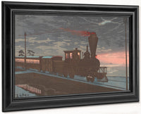 View Of Takanawa Ushimachi Under A Shrouded Moon 1879 By Kobayashi Kiyochika Fine Art Print