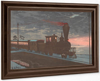 View Of Takanawa Ushimachi Under A Shrouded Moon 1879 By Kobayashi Kiyochika Fine Art Print