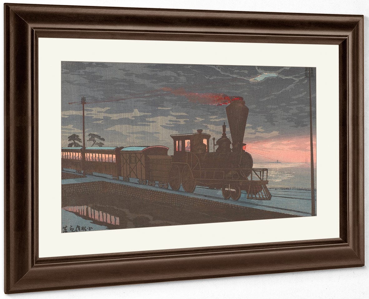 View Of Takanawa Ushimachi Under A Shrouded Moon 1879 By Kobayashi Kiyochika Fine Art Print