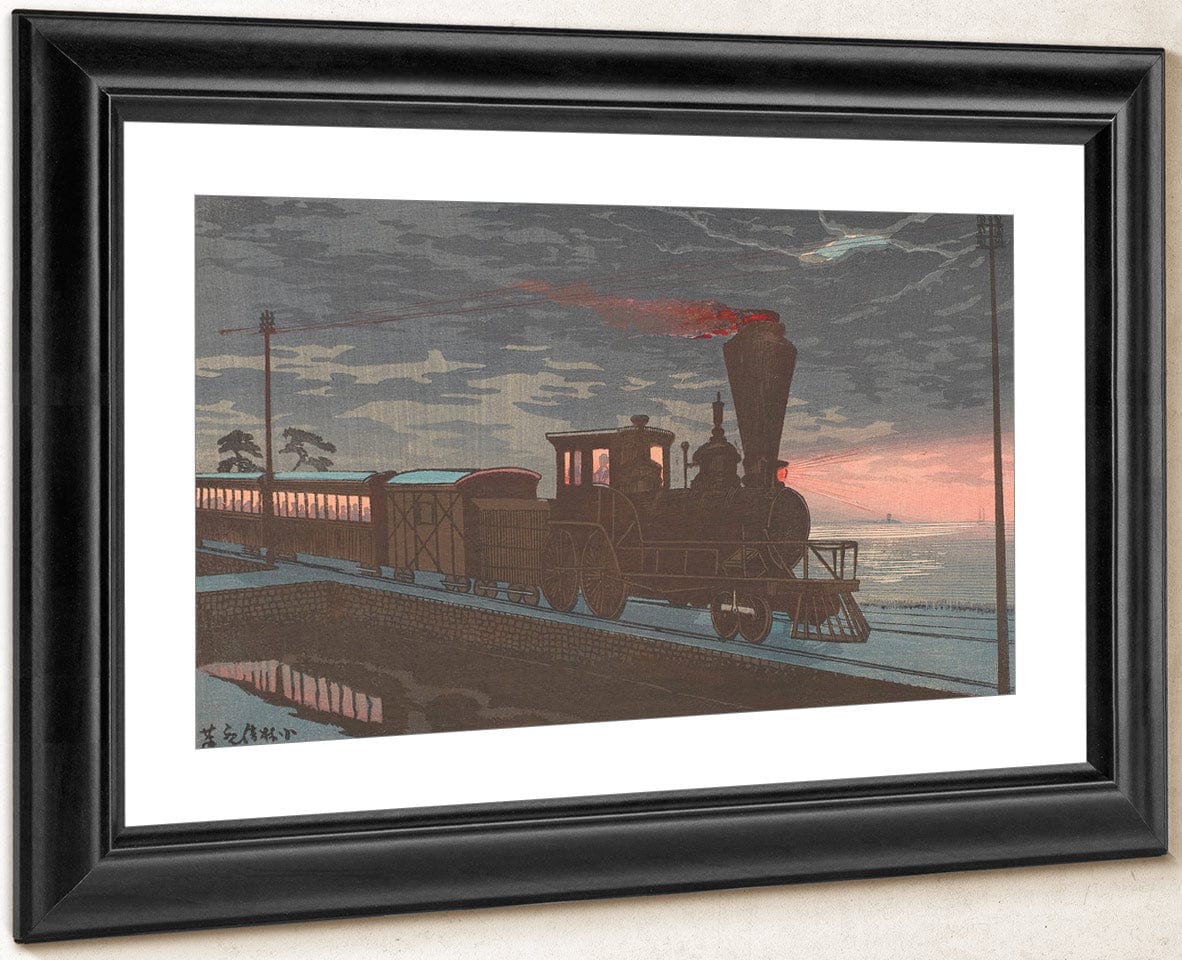 View Of Takanawa Ushimachi Under A Shrouded Moon 1879 By Kobayashi Kiyochika Fine Art Print