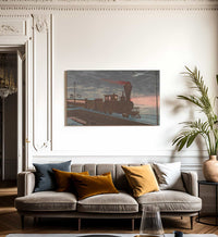 View Of Takanawa Ushimachi Under A Shrouded Moon 1879 By Kobayashi Kiyochika Fine Art Print