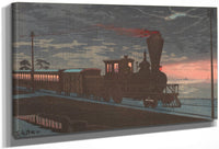 View Of Takanawa Ushimachi Under A Shrouded Moon 1879 By Kobayashi Kiyochika Fine Art Print