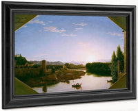 View Of The Arno Near Florence By Cole, Thomas Fine Art Print