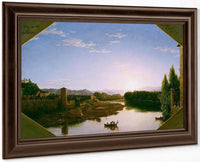 View Of The Arno Near Florence By Cole, Thomas Fine Art Print
