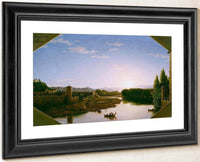 View Of The Arno Near Florence By Cole, Thomas Fine Art Print