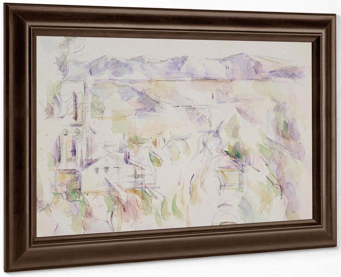 View Of The Cathedral Of Aix By Cezanne Paul Fine Art Print