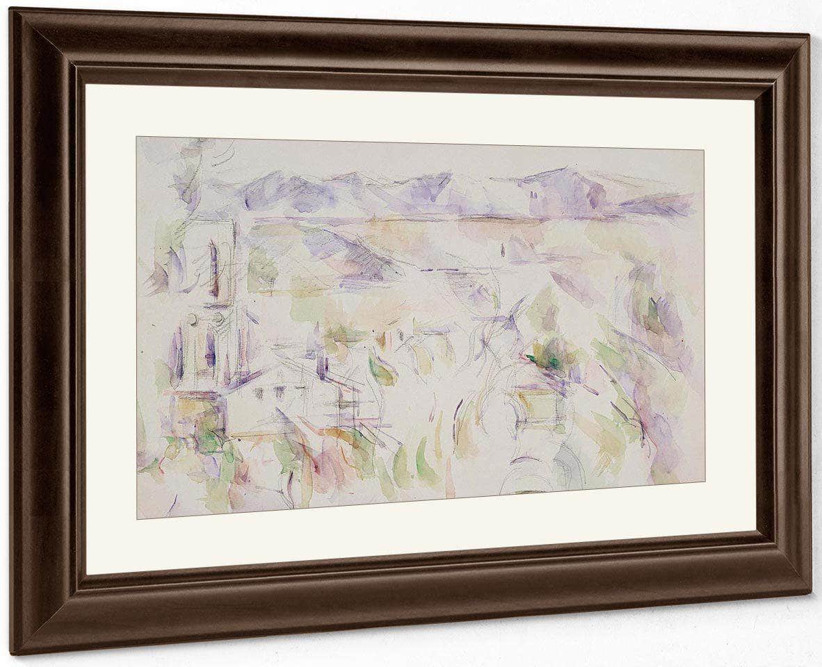 View Of The Cathedral Of Aix By Cezanne Paul Fine Art Print