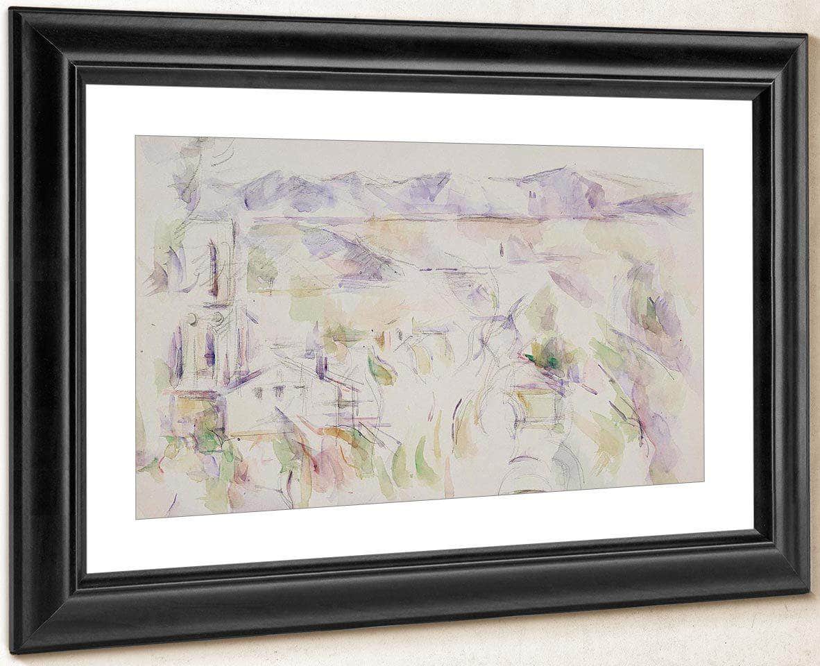 View Of The Cathedral Of Aix By Cezanne Paul Fine Art Print
