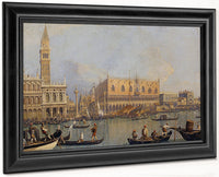 View Of The Ducal Palace In Venice By Canaletto Fine Art Print