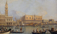 View Of The Ducal Palace In Venice By Canaletto Fine Art Print