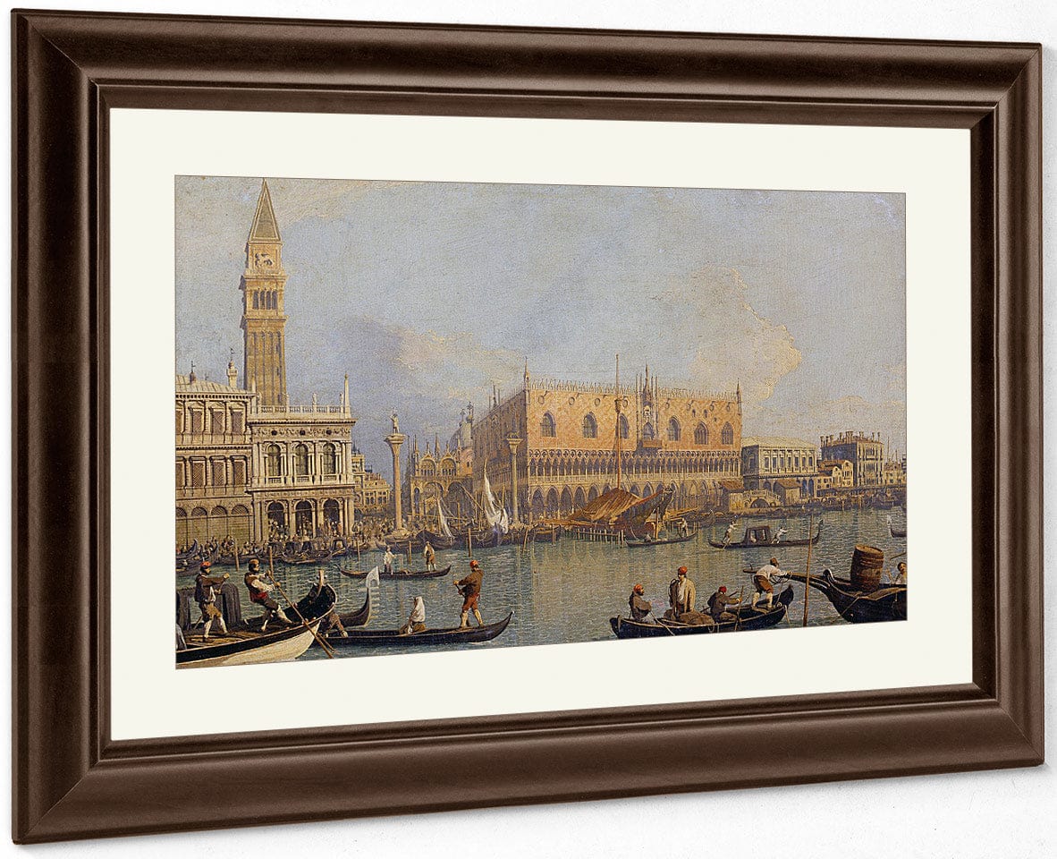 View Of The Ducal Palace In Venice By Canaletto Fine Art Print
