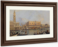 View Of The Ducal Palace In Venice By Canaletto Fine Art Print