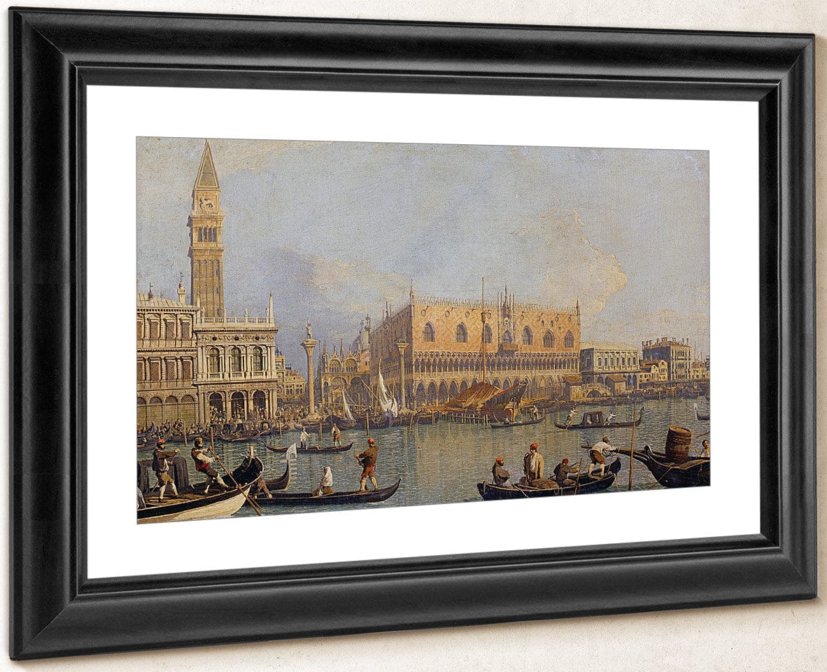 View Of The Ducal Palace In Venice By Canaletto Fine Art Print