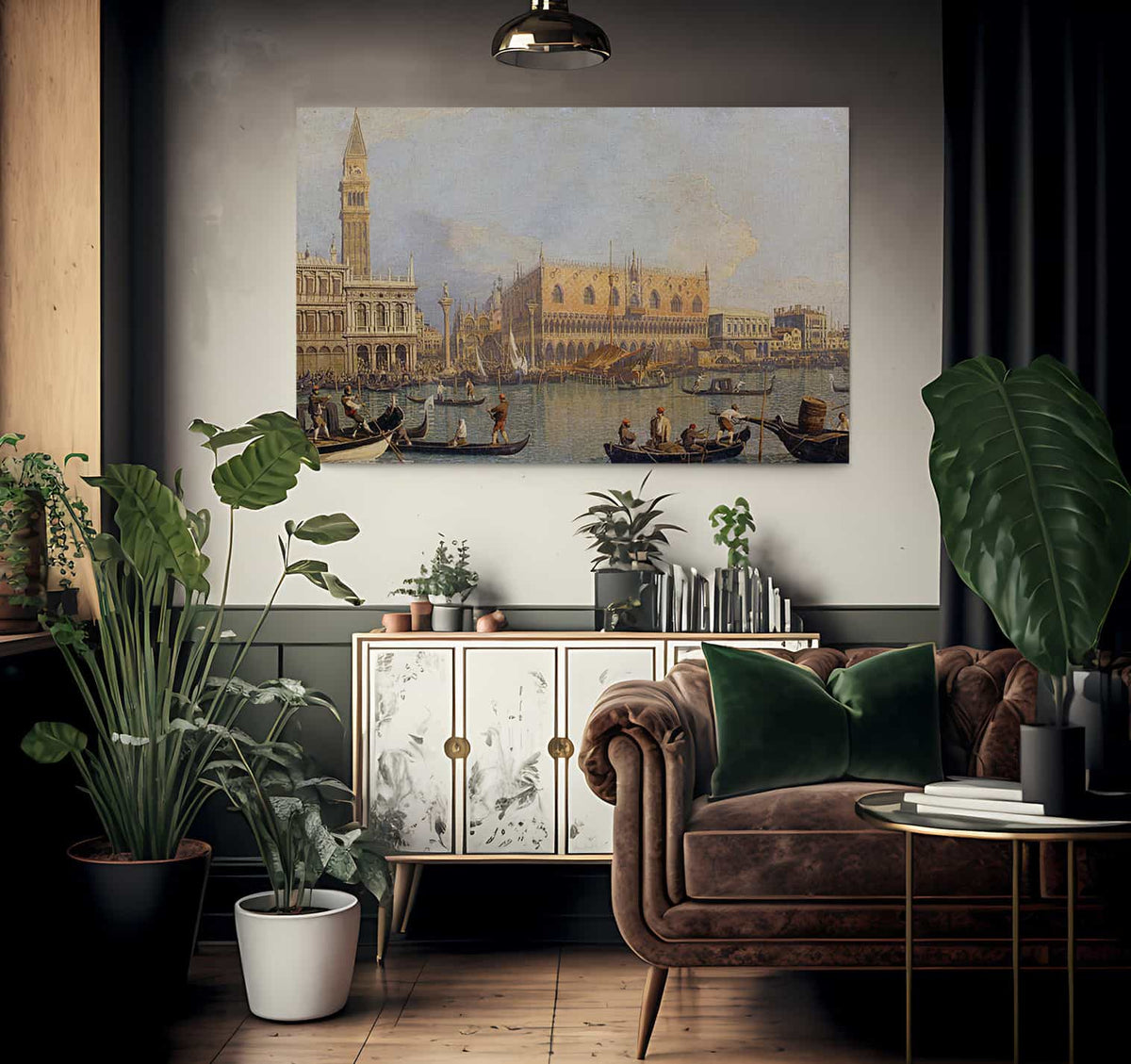 View Of The Ducal Palace In Venice By Canaletto Fine Art Print